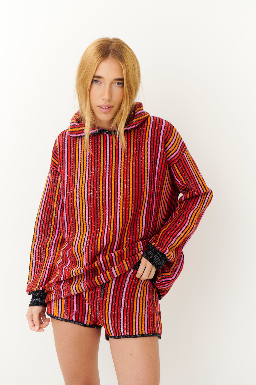 Short Stripes rojo