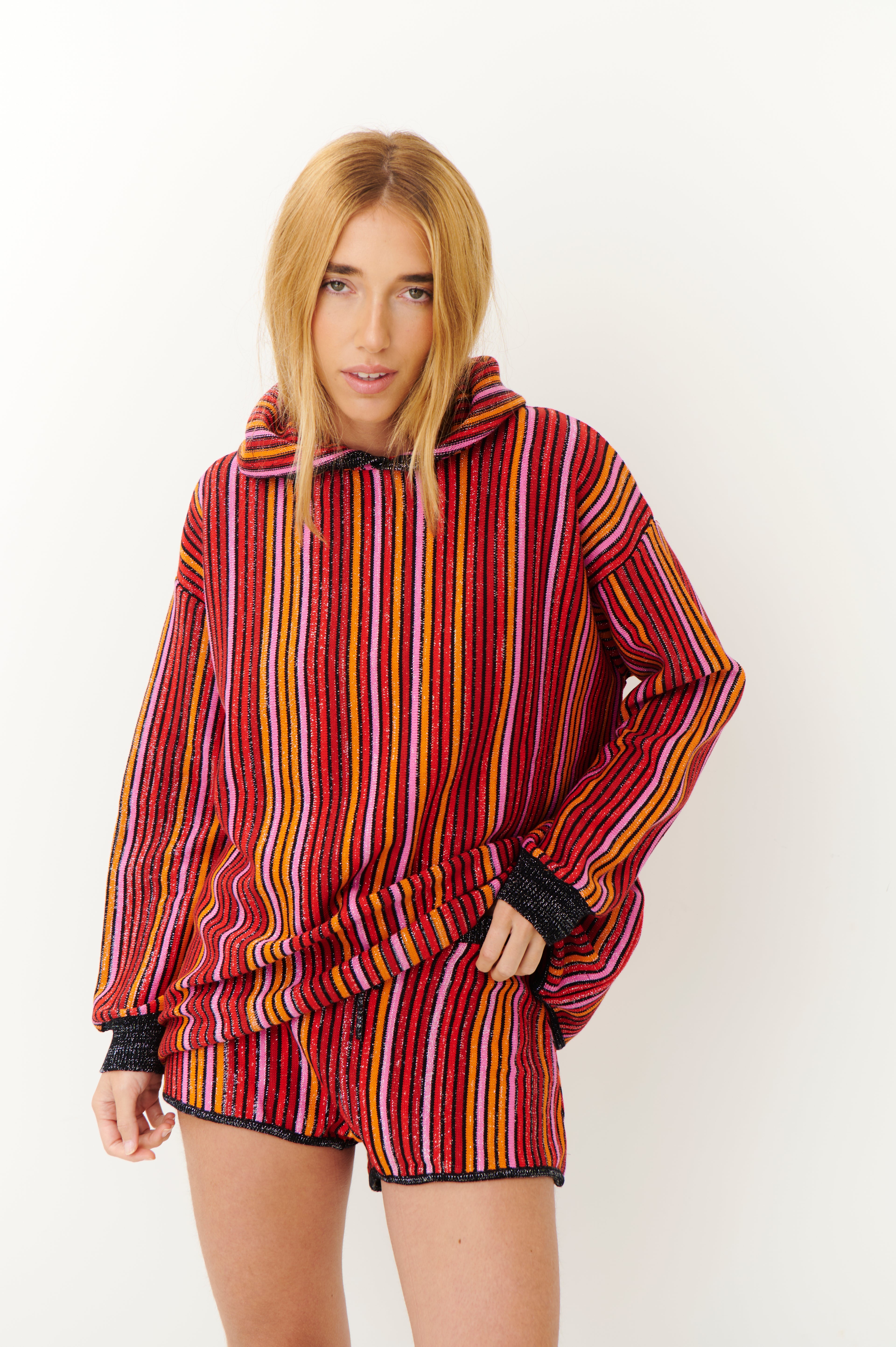 Short Stripes rojo