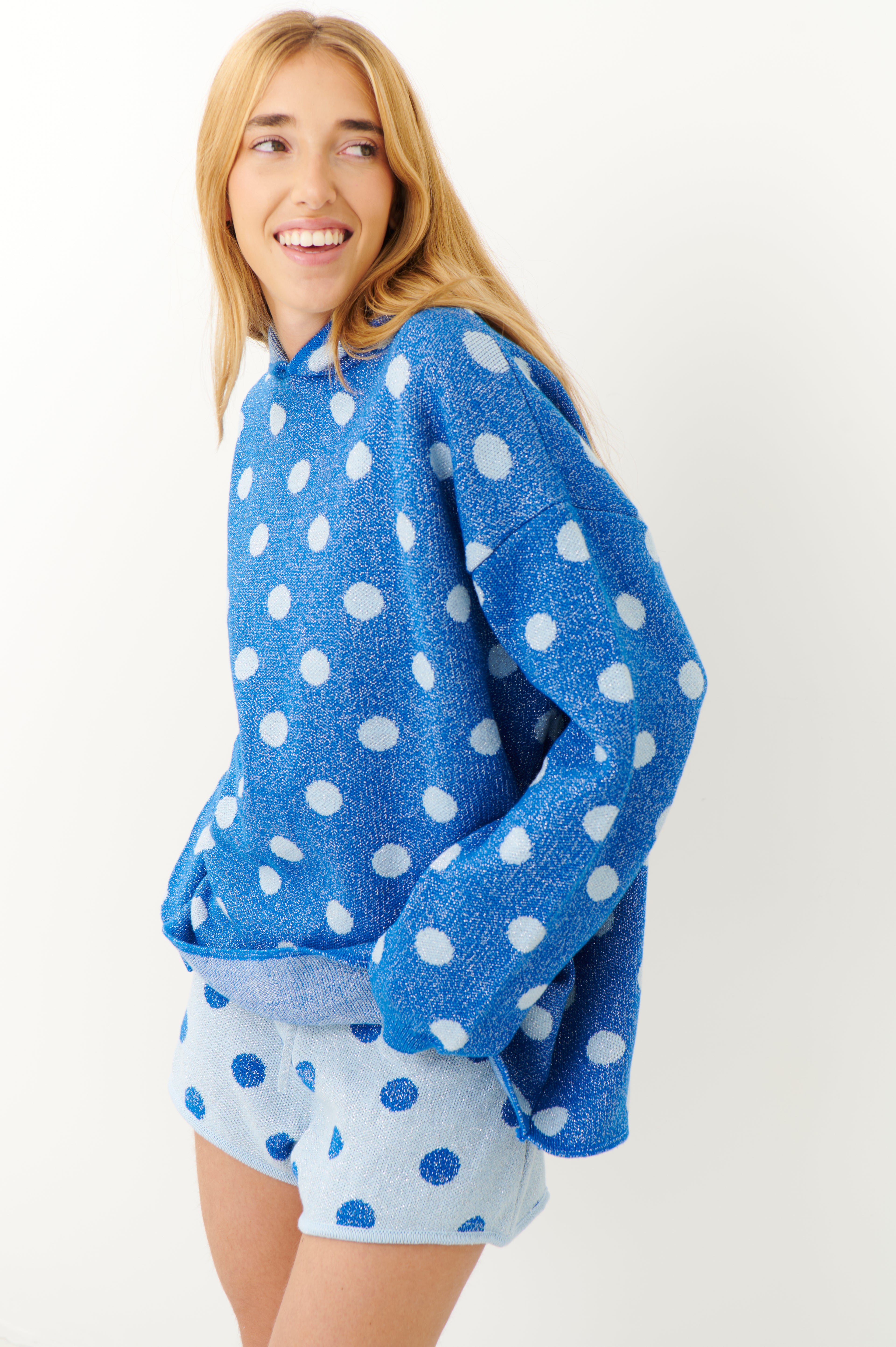 Sweater Polka azul