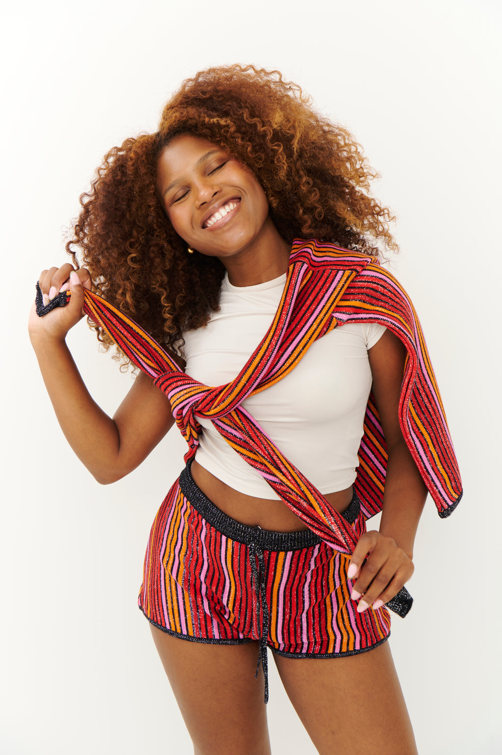 Short Stripes rojo