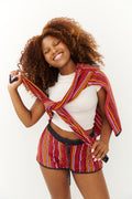 Short Stripes rojo